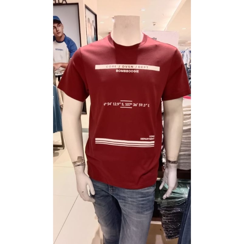 BOMBBOOGIE T-shirt Pria Dewasa Kaos Lengan Pendek Original