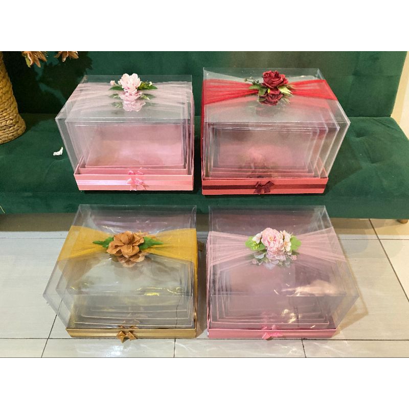 

paket box Hantaran lamaran Karton tutup mika