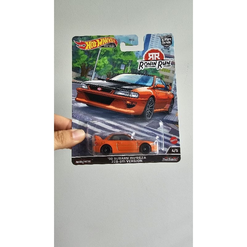 Hotwheels Premium 98 Subaru Impreza 22B sti version Hotwheels Subaru Impreza Orange