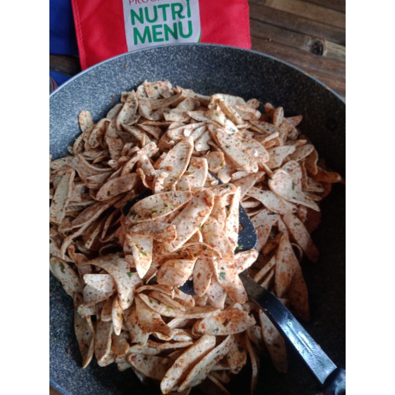 

kripik otak2 gurih renyah kemsan pouch 12x20 berat 70gr