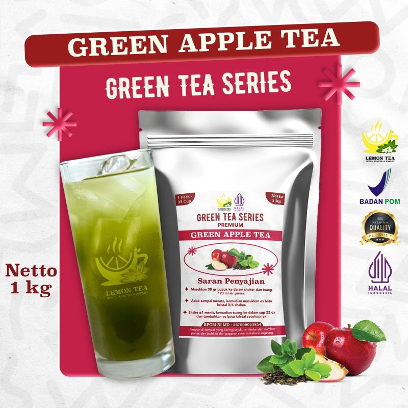 

MINUMAN BUBUK GREEN APPLE TEA 1KG