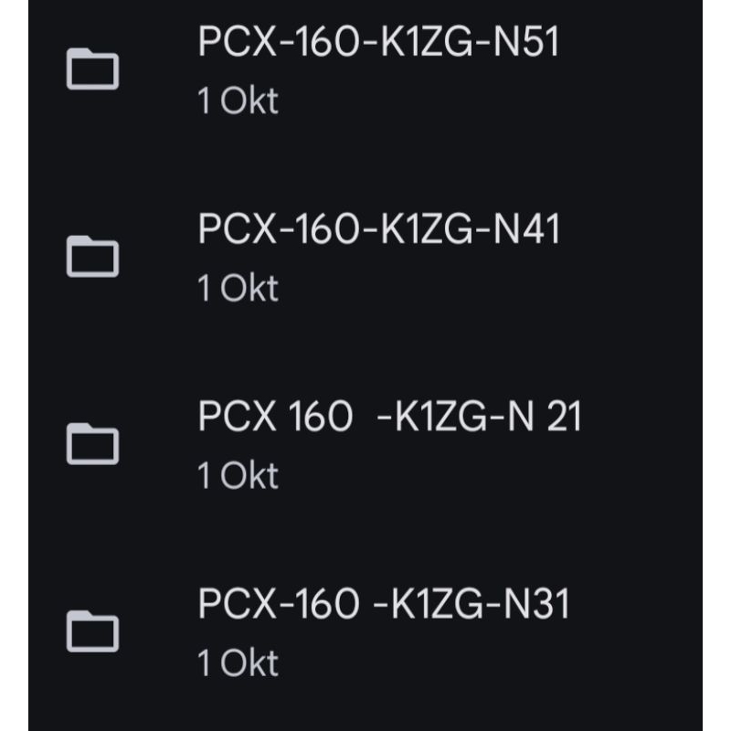 File Bin+Xdf PCX 160 New