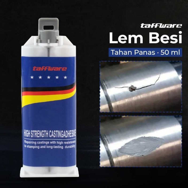 

Taffware Lem Besi AB Super Kuat Tahan Panas 200°C - Perekat Serbaguna untuk Reparasi Mobil, Motor, Rumah, Kayu, Metal, Aluminium, Karet, Plastik & Material Lainya 50ml - 8896