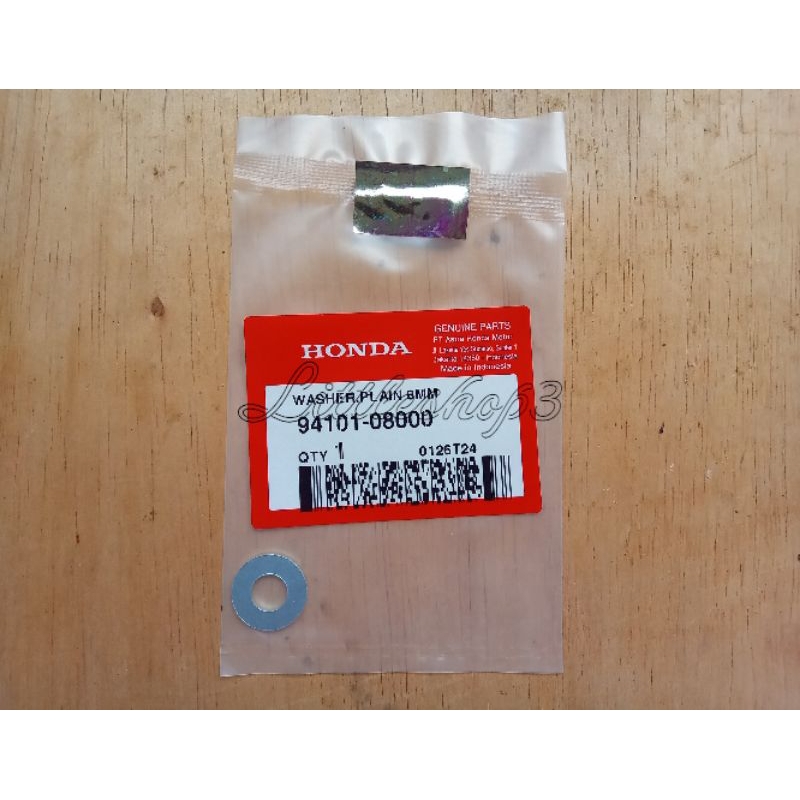 Washer, Plain (Ring) 8mm - Honda Beat Fi, Beat Sporty esp, Spacy, Crf 250 Rally & Revo Original