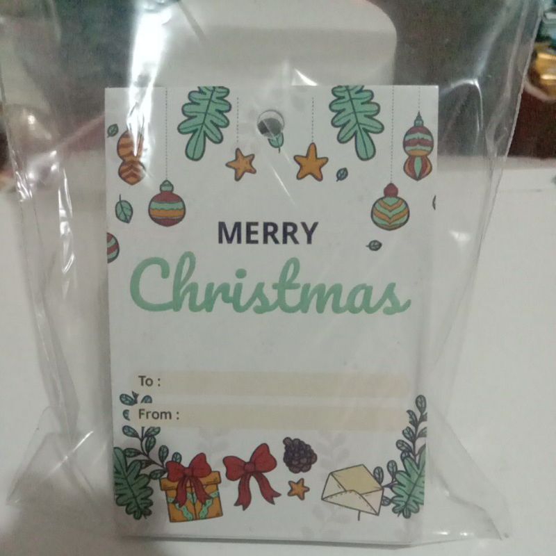 

(1pcs) hangtag natal hang tag christmas 5x7cm
