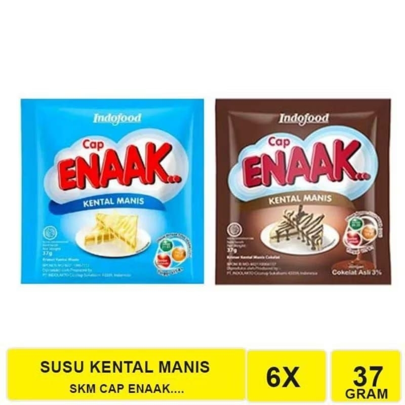 

Susu Kental Manis Cap Enaak Isi 6 Sachet