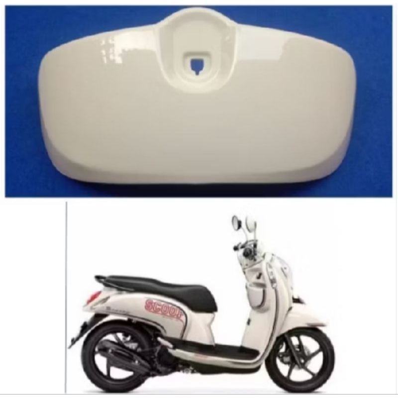 Cover rak laci/Kantong dasboard Scoopy fi 2013-2016 K16 Warna Cream
