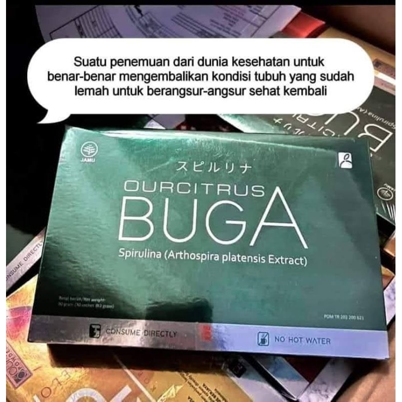 (100% ORI) BUGA BY OURCITRUS | NUTRISI KESEHATAN | REGENERASI SEL | BLUE GREEN ALGA