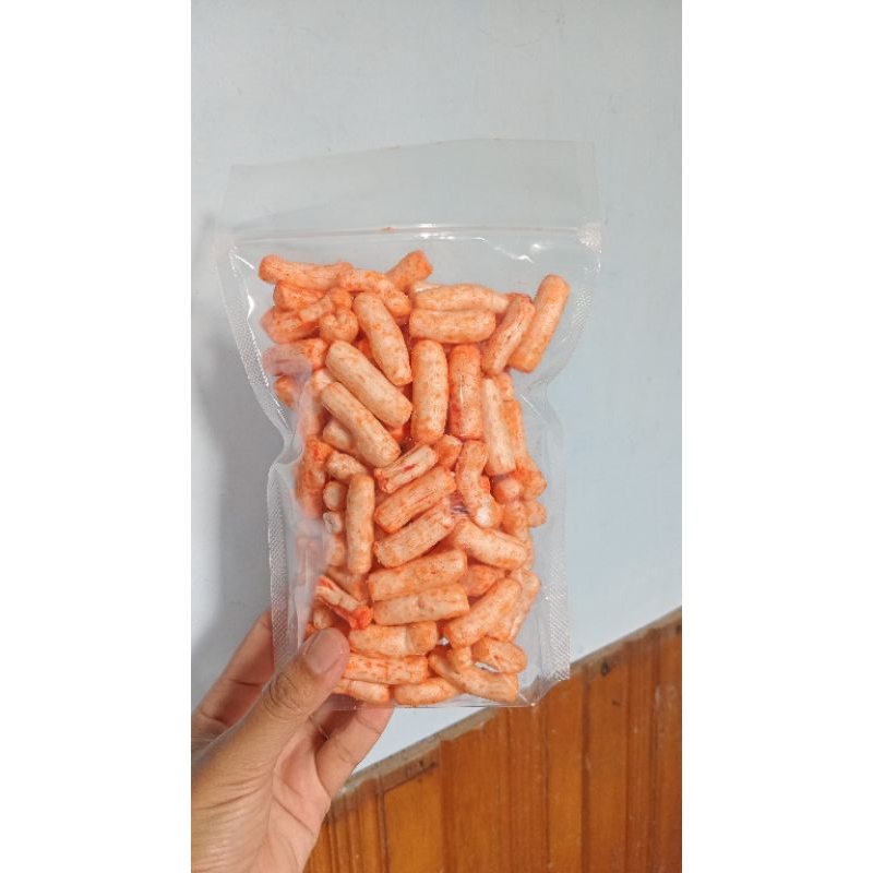 

kerupuk ikan rasa balado kemasan 100g