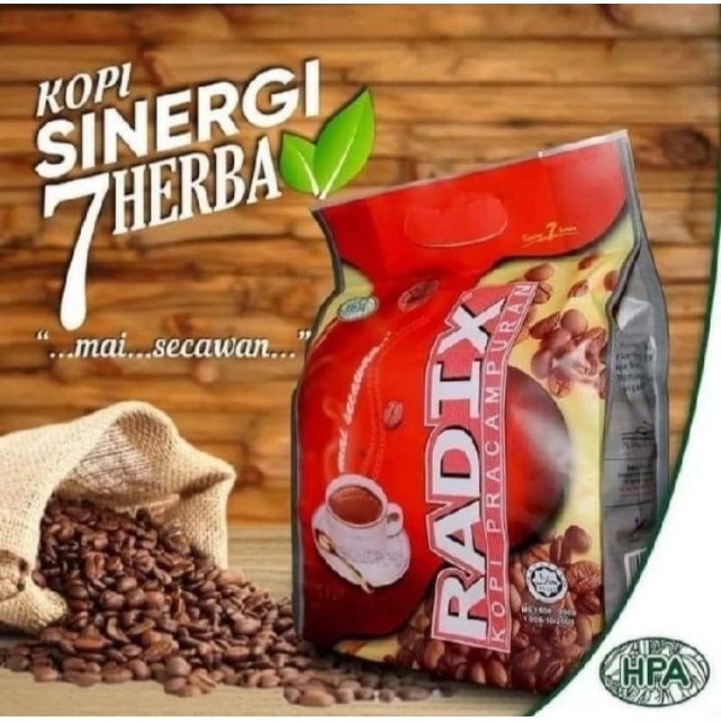 

kopi Radix HPA malaysia | murah asli 100% | isi 32 sachet