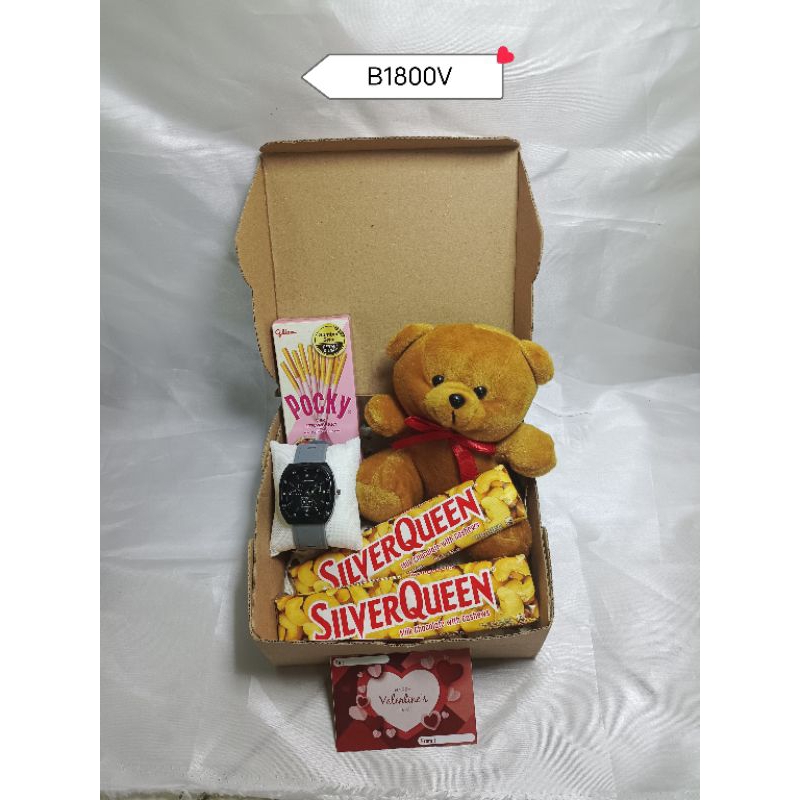 

(spesial coklat silverqueen + jilban s4 by azarah) hampers valentinee I box hampers snack I hampers ulang tahun