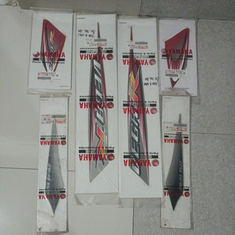 striping vega R new 2006 merah silver