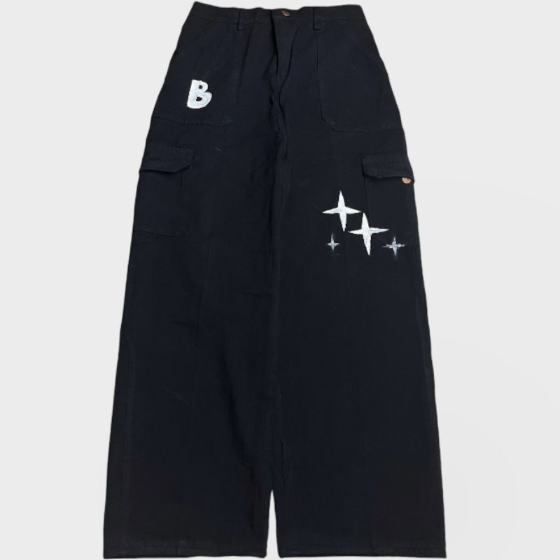 BRATS Y2K CARGO BAGGY JEANS UNISEX