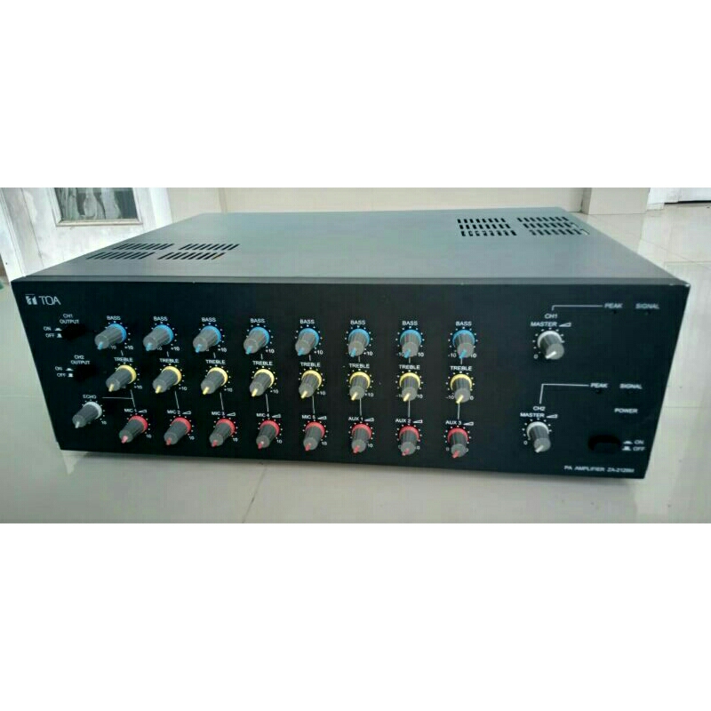 Ampli TOA ZA-2128M / 240 watt (2 × 120watt) barang bekas, normal, ori dan mulus.