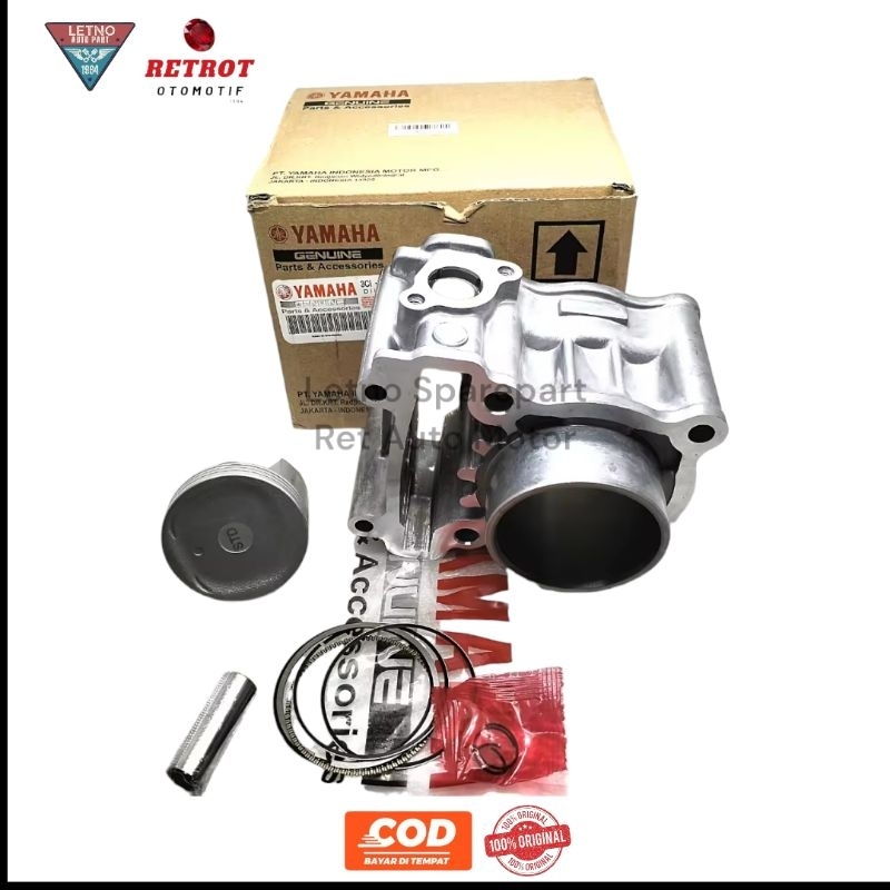 Block Seher Yamaha Kode 3C1 Vixion Old Lama Plush Piston Ring Bosh Original YGP