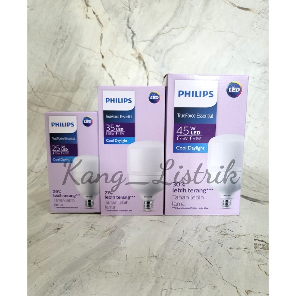BOHLAM LAMPU KAPSUL LED PHILIPS TRUEFORCE ESSENTIAL  Philips TForce Essential 2W 25W 35W 45W