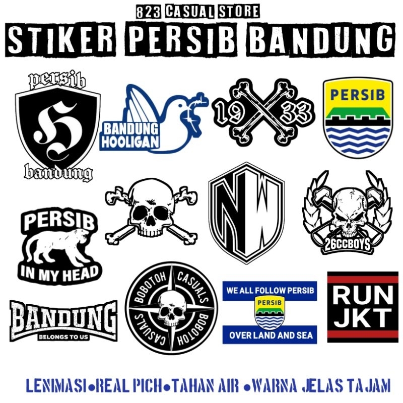 

stiker bobotoh persib bandung casual stiker pack paketan