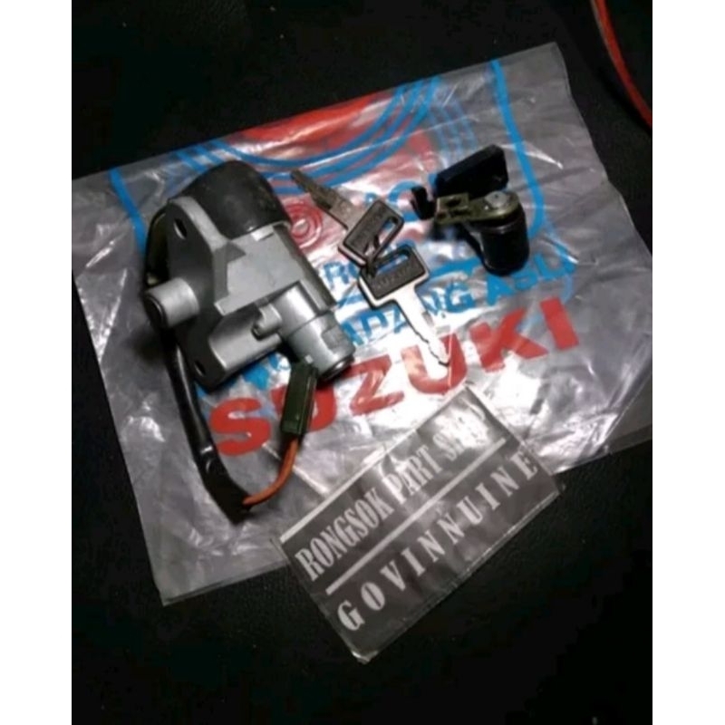 kunci kontak jok set suzuki tornado gs gx shogun r kebo ori asli nos sgp