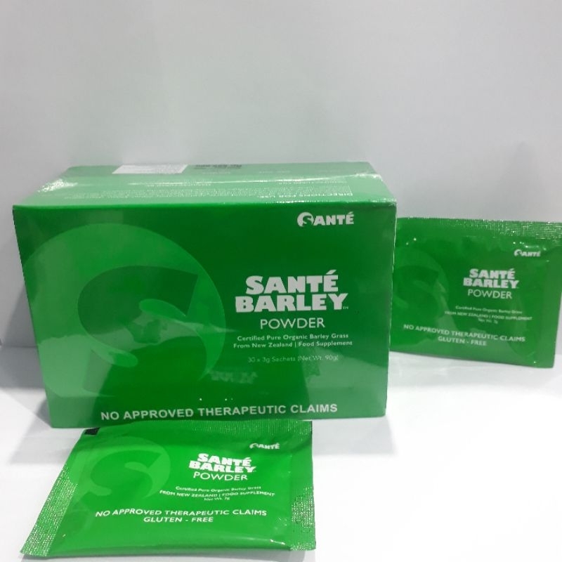 

SANTE Barley Grass Powder Per Sachet/Imunitas/Maag/Diabetes/Kanker/Insomnia/Asam Urat/Kolesterol/Diet/Resep Awet Muda/Detox/Gagal Ginjal/Tumor/Kelenjar/Tiroid/HIV Aids/Promil