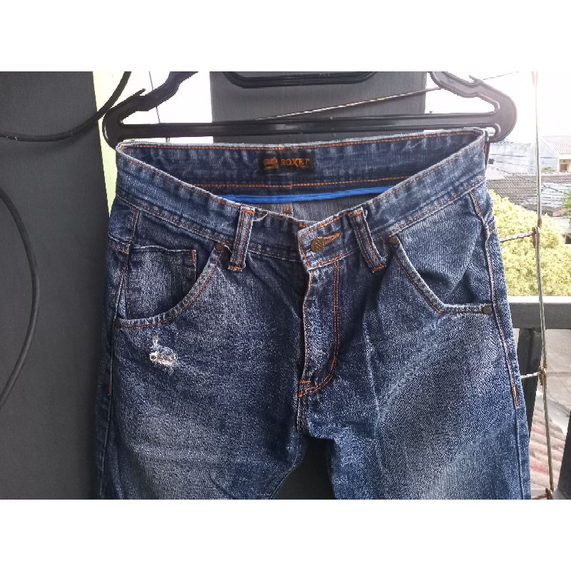 CELANA JEANS DENIM ROXET CAKEP