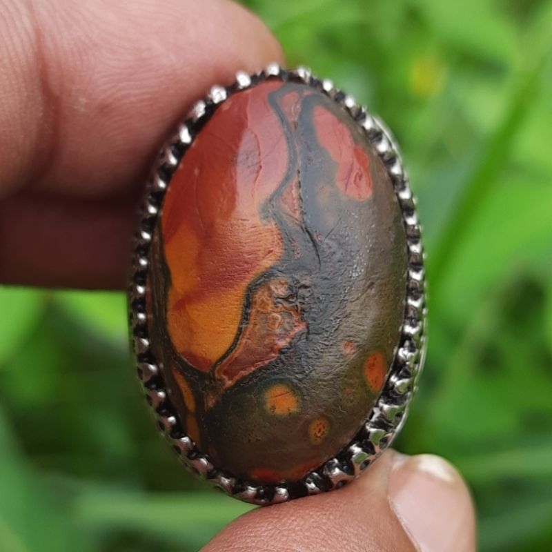 Batu akik jemal panca warna super lawasan