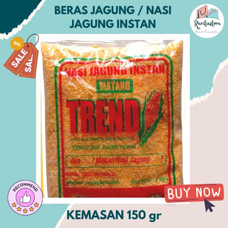 

NASI JAGUNG INSTAN TREND KEMASAN 150 GR/ AMPOK JAGUNG INSTAN