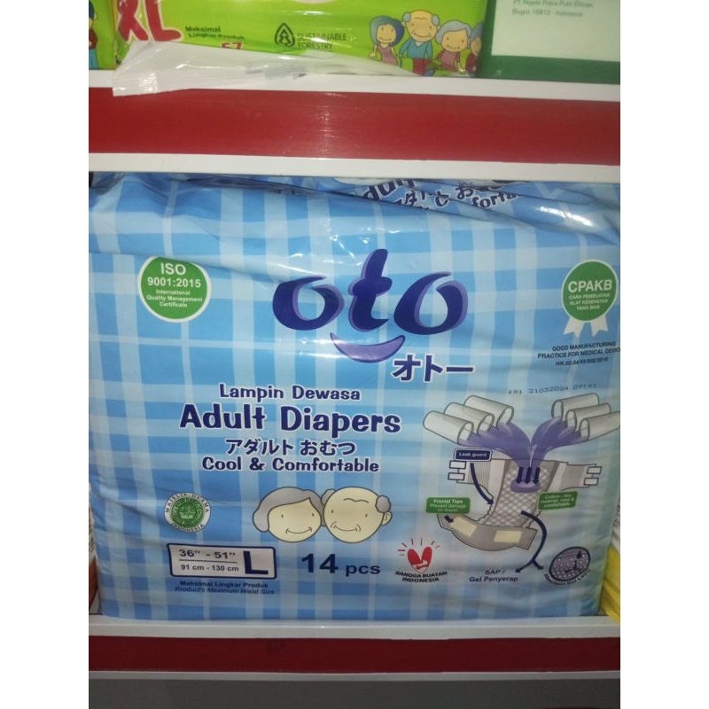 Pampers dewasa diapers L14