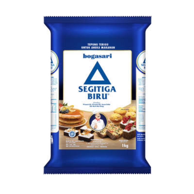 

Terigu Bogasari Segitiga Biru 1kg Premium