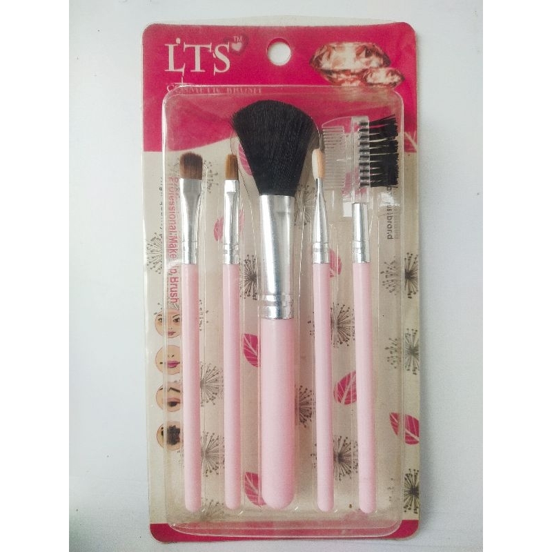 Cosmetic Brush 5in1 Kuas Make UP isi 5