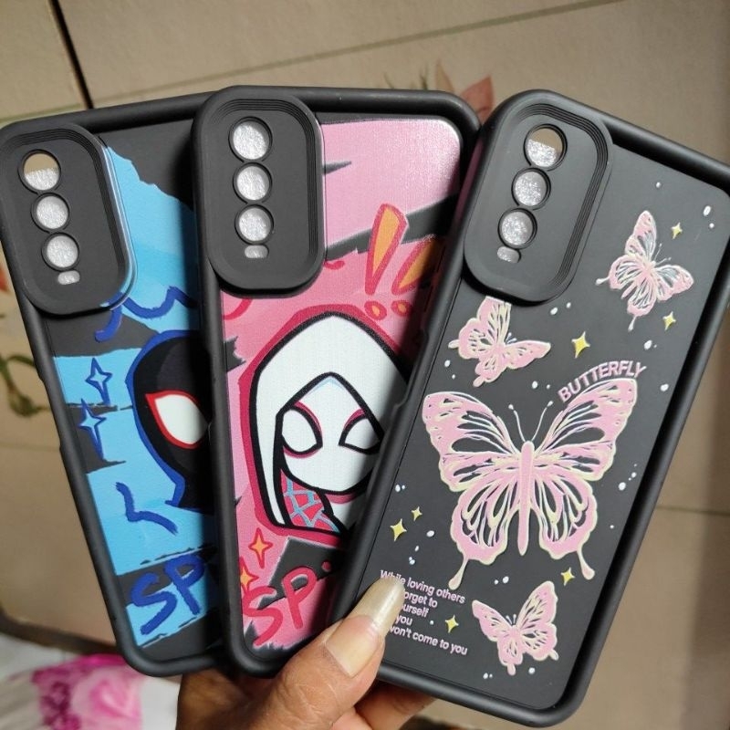 Softcase Casing VIVO Y20/Y20S/Y20i/Y12S/Y12A Casing Silikon Karakter Mutip Gambar Cewek Bahan ful ka
