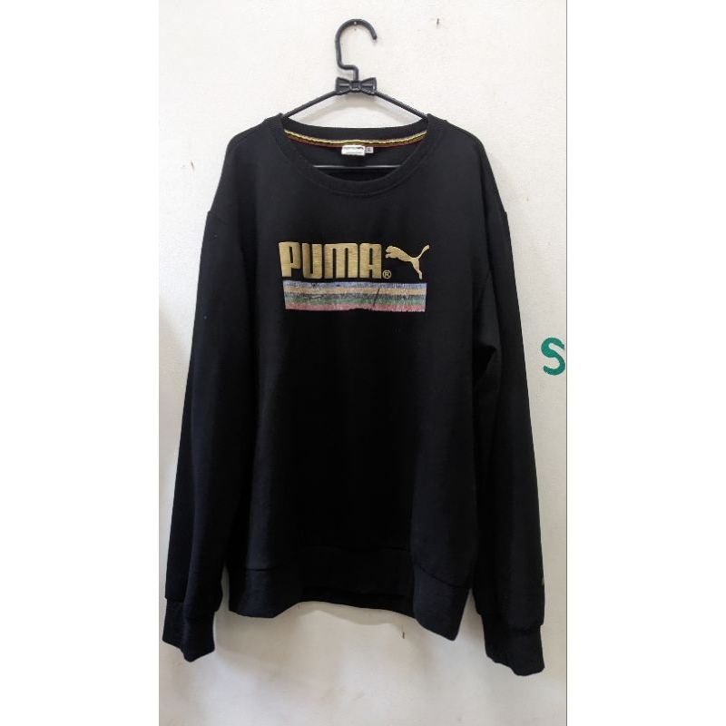 Crewneck Puma tebal crew sweater rainbow 100% original crewneck puma