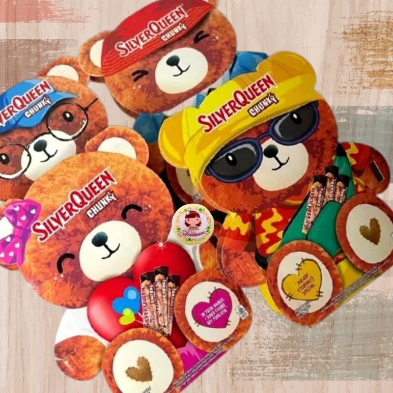 

.Silverqueen Beruang silverqueen Bear-ry Muach 3in1 chunky bar cashew 26 gr isi 3 coklat (ds bgr)