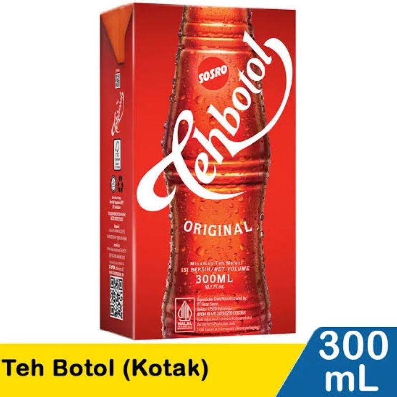 

_robinson cibinong_TEH BOTOL SOSRO ORIGINAL KOTAK 300 ML