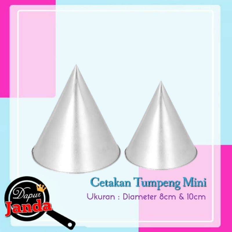 Cetakan Tumpeng Mini diameter 8cm & 10cm / Cetakan Nasi
