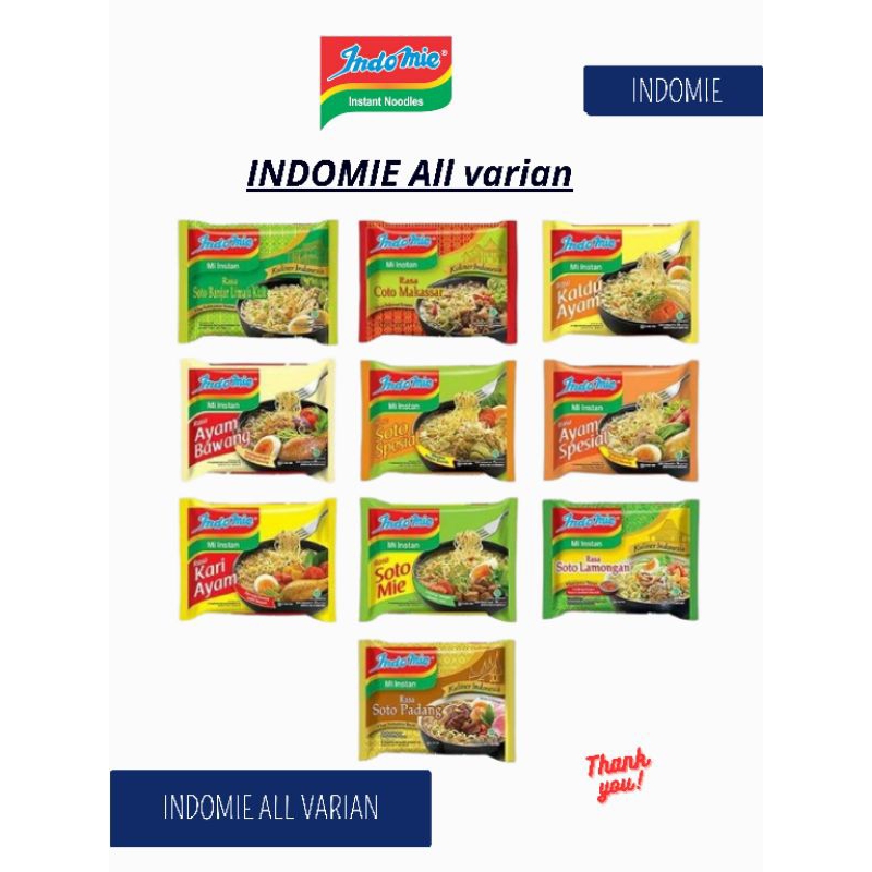 

Indomie All Varian / Indomie Goreng / Mie Instan