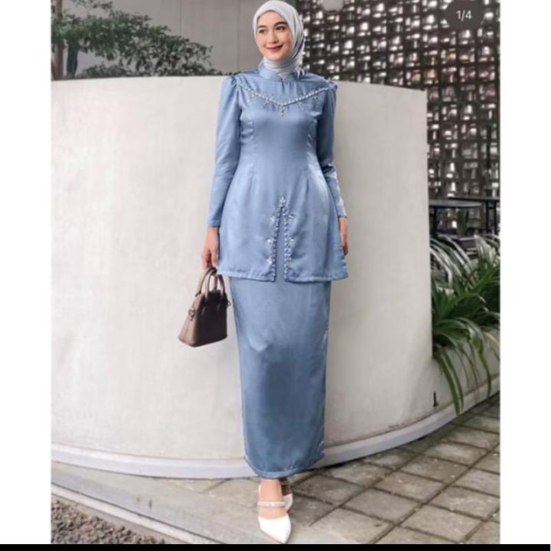 baju kurung wanita khas melayu //baju melayu modern//baju kurung melayu kekinian//baju kondangan