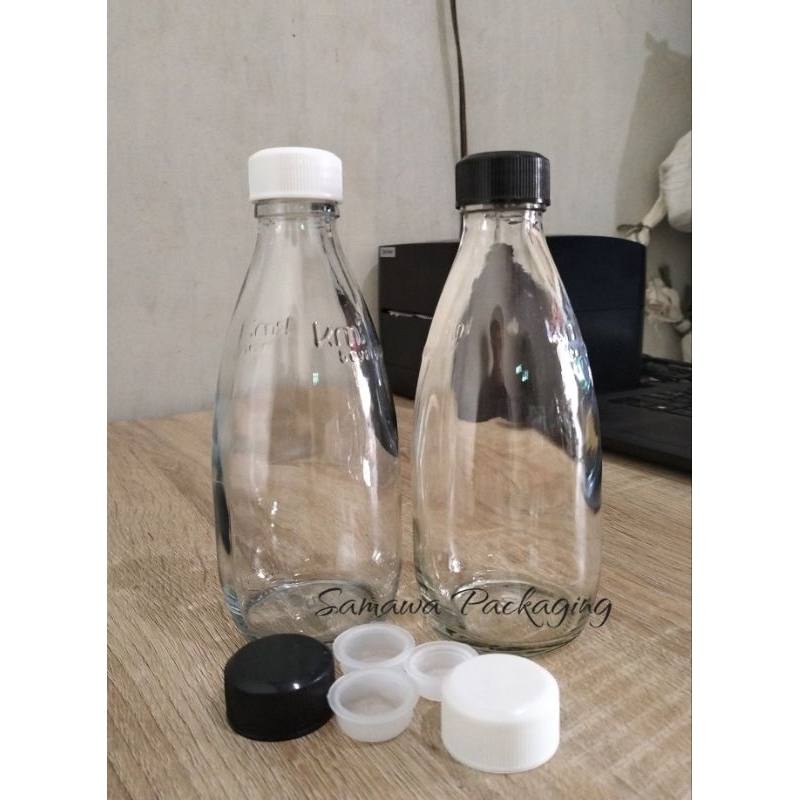 Botol kaca Zoda 250ml / Botol Clear 250ml