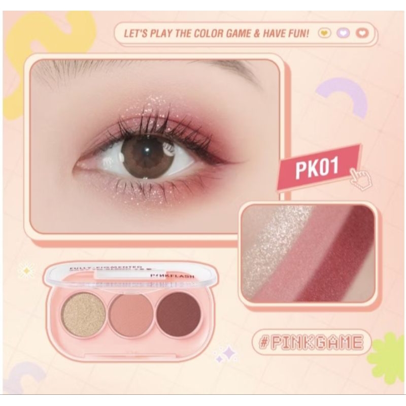 PinkFlash Eyeshadow 3 Shades