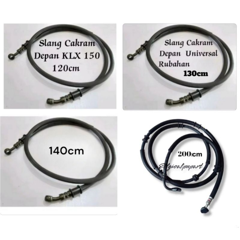 SELANG CAKRAM SELANG REM DEPAN KLX 150 KLX BF DTRACKER 120cm 130cm 140cm DAN 200cm UNIVERSAL