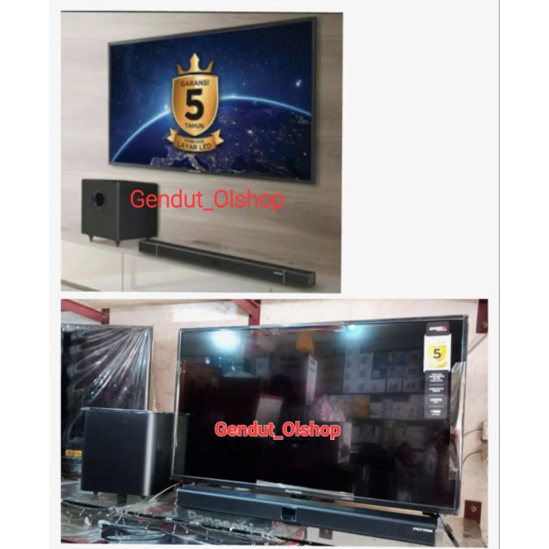 (Khusus Wilayah Kota Palembang)LED TV 43 INCH POLYTRON GOOGLE TV FHD PLD-43BG9058, POLYTRON TV 43INC