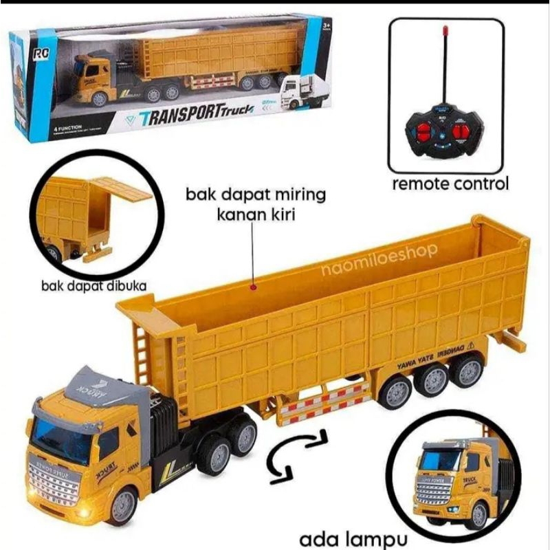 MAINAN REMOTE CONTROL TRUK CONTAINER PANJANG/ MOBIL REMOT CONTAINER