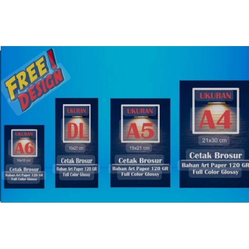 

Cetak Brosur Ukuran A4, A5, A6
