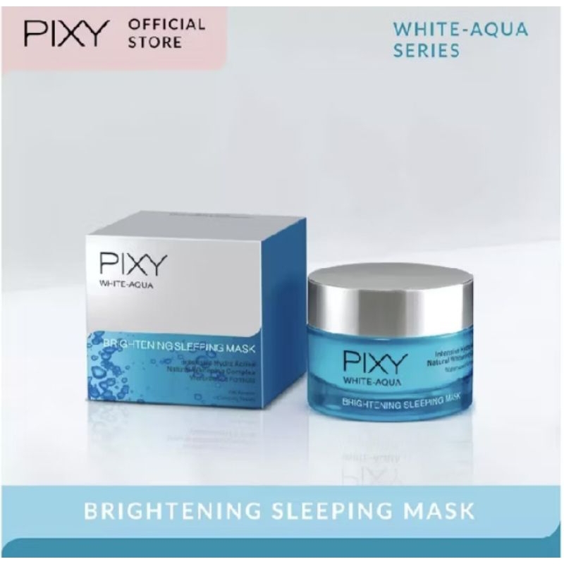 PIXY White-Aqua Brightening Sleeping Mask 18gr - 50gr / Pelembab Wajah Pixy