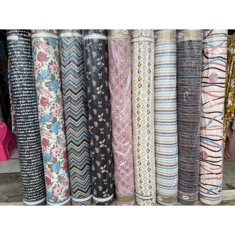KAIN RAYON IMPORT,BAHAN RAYON,KAIN RAYON BUNGA VISCOSE HARGA 0,5METER