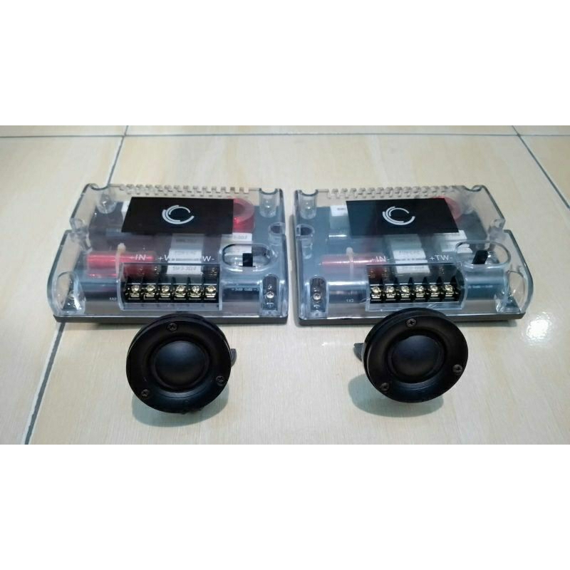 Tweeter CRESCENDO EVO lengkap Crossover Kondisi Super mulus