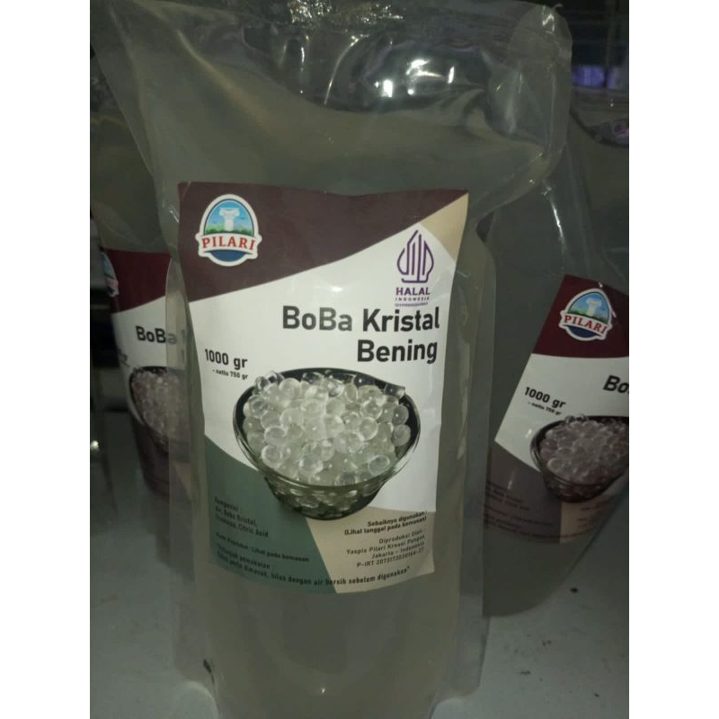 

pilari Boba kristal bening
