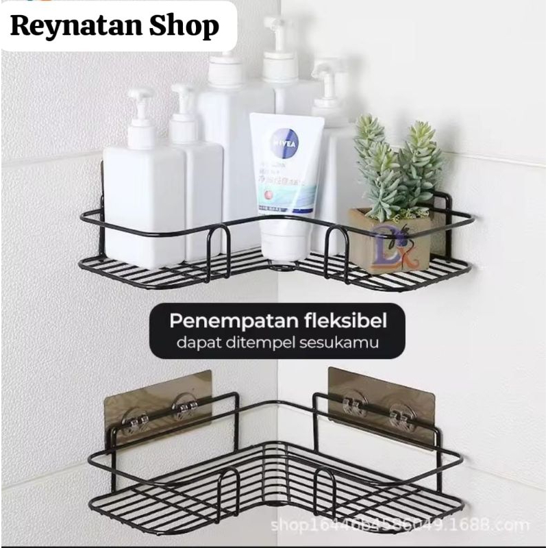 Rak Sudut kamar mandi Minimalis | Rak Sudut Besi Kamar Mandi