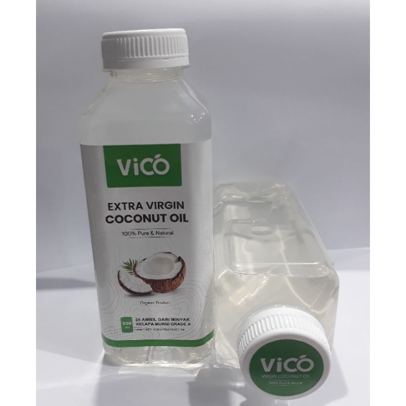

VCO VICO 500 ml Extra Virgin Coconut Oil Original/Jantung/Stroke/Imunitas/Kulit/Gigi/Anti Virus