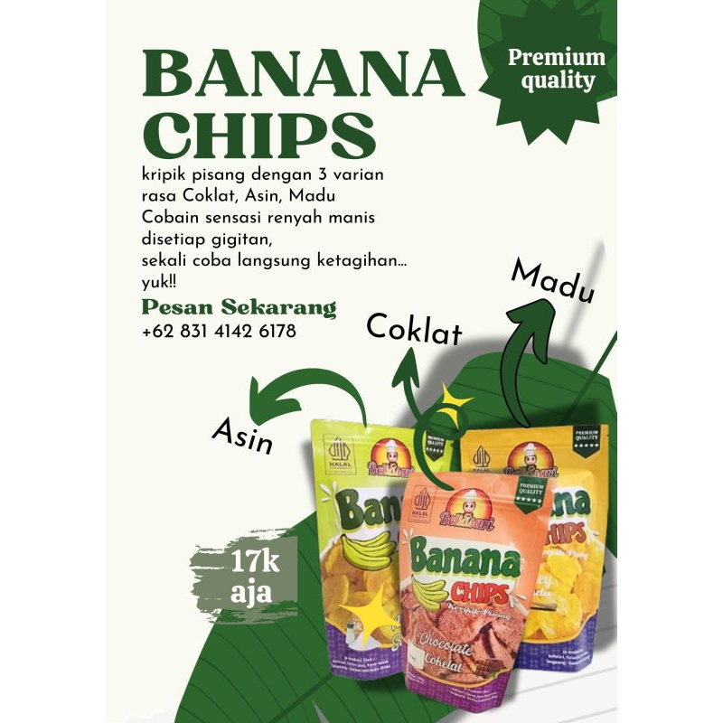 

Banana Chips || Kripik Pisang Cemilan Sehat
