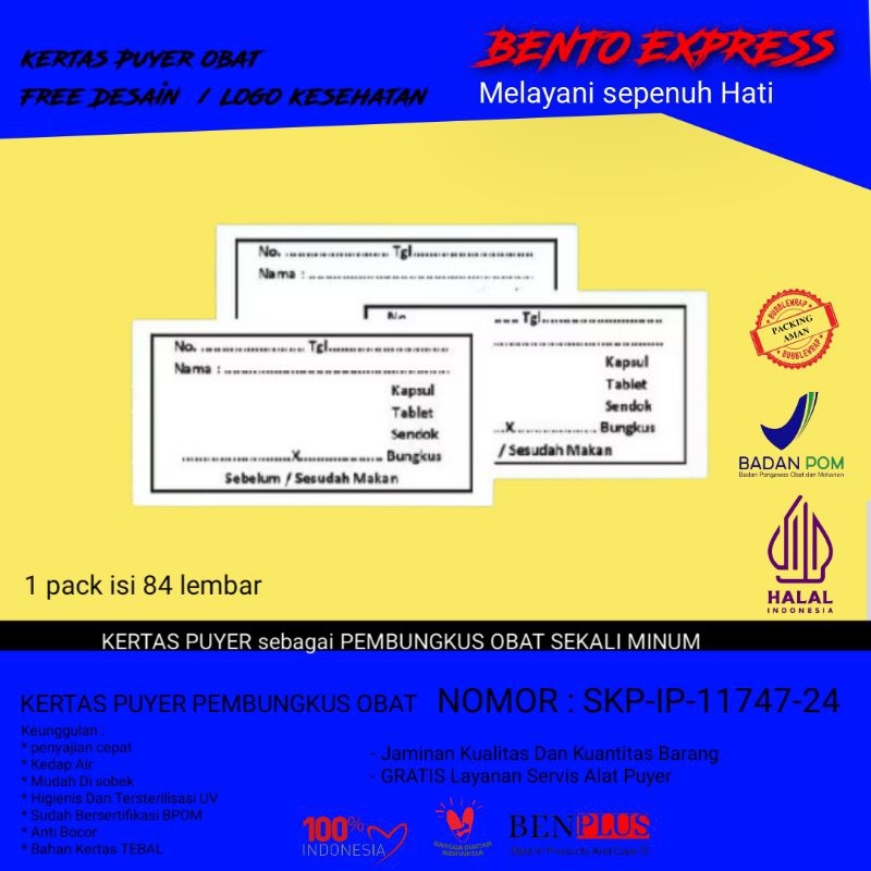 

Stiker Label Kapsul tablet
